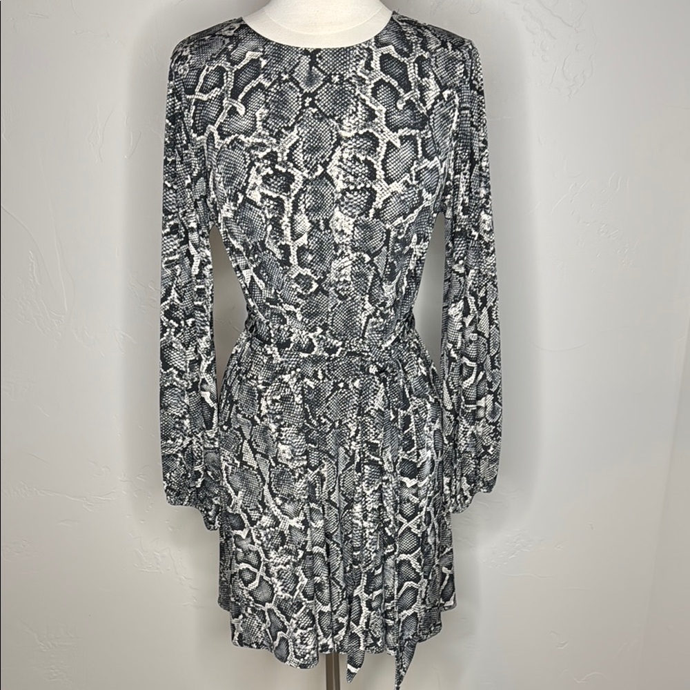 Show Me Your MuMu Viper Snakeskin Gellar Dress Medium